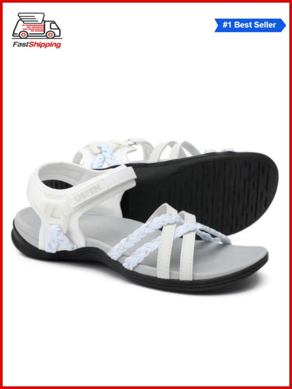 Womens Hiking Sandals with Arch Support & All-Terrain Grip
